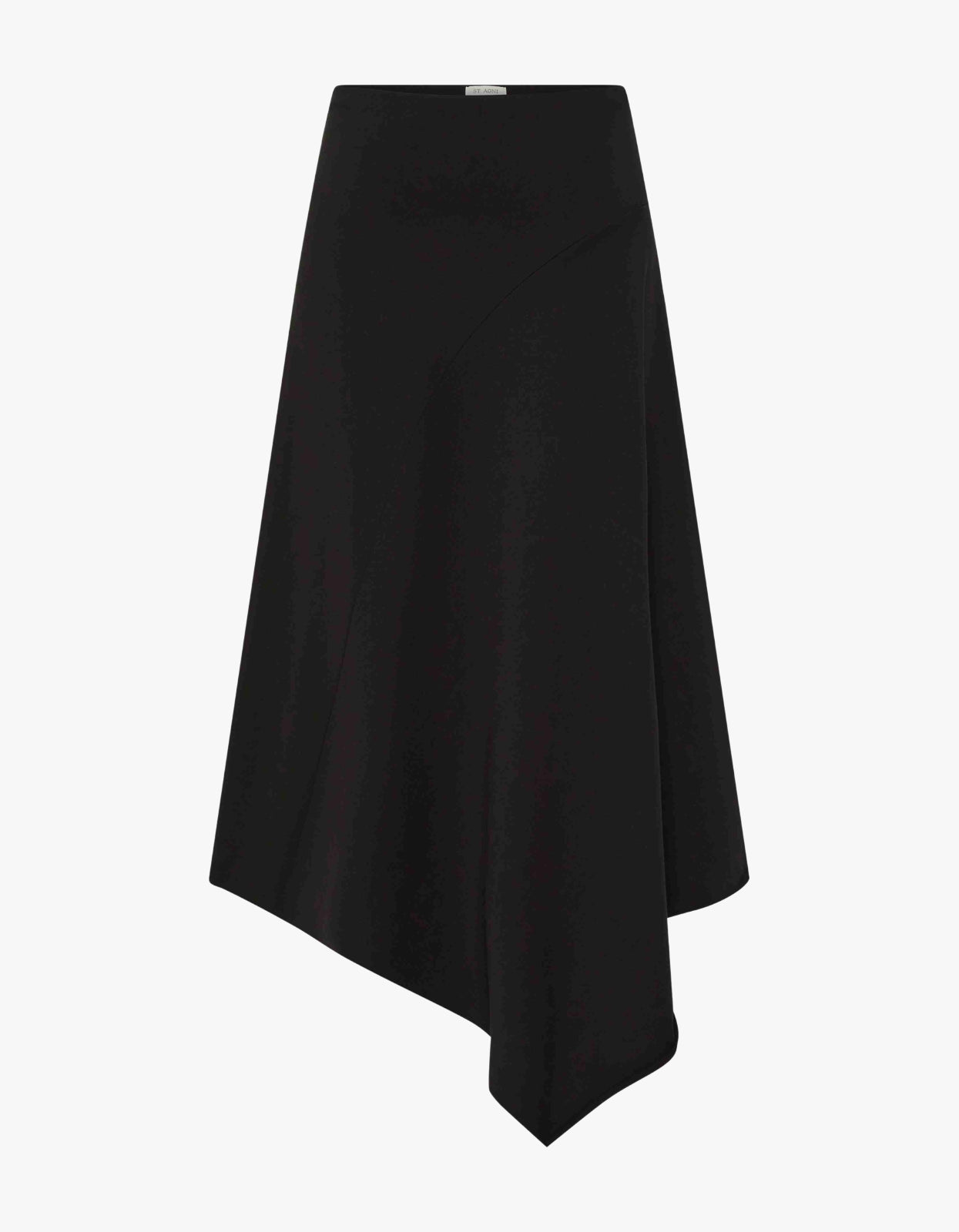 Asymm Drape Skirt - Black