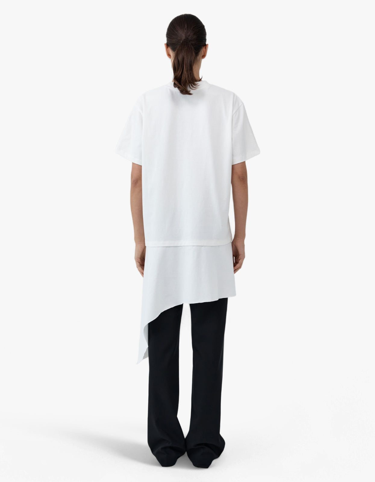 Layered Tee Mini Dress - Off White