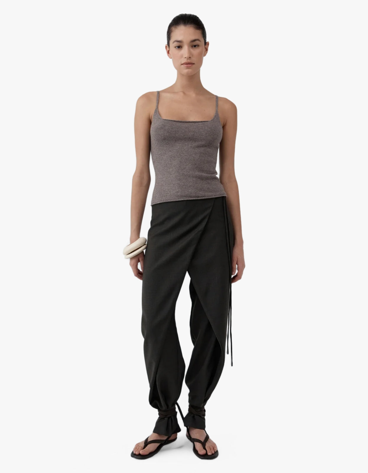 Merino Wool Slim Tank - Vapor