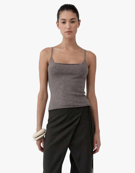 Merino Wool Slim Tank - Vapor