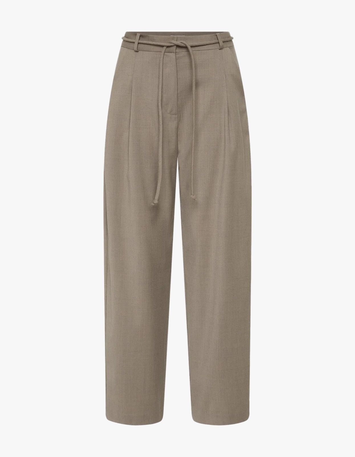 Tailored Barrel Pants - Light Taupe