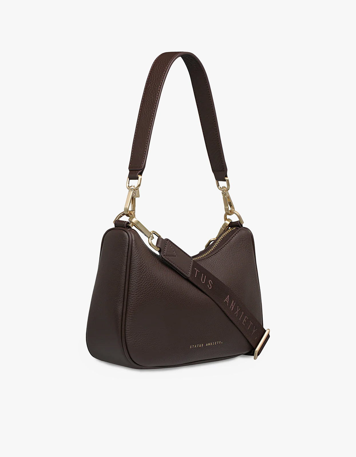 Look Both Ways Bag - Cocoa/Brushed Gold