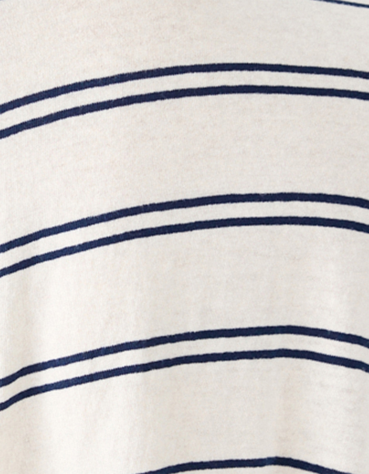 Stripe Circle T.Shirt - Navy/ Undyed