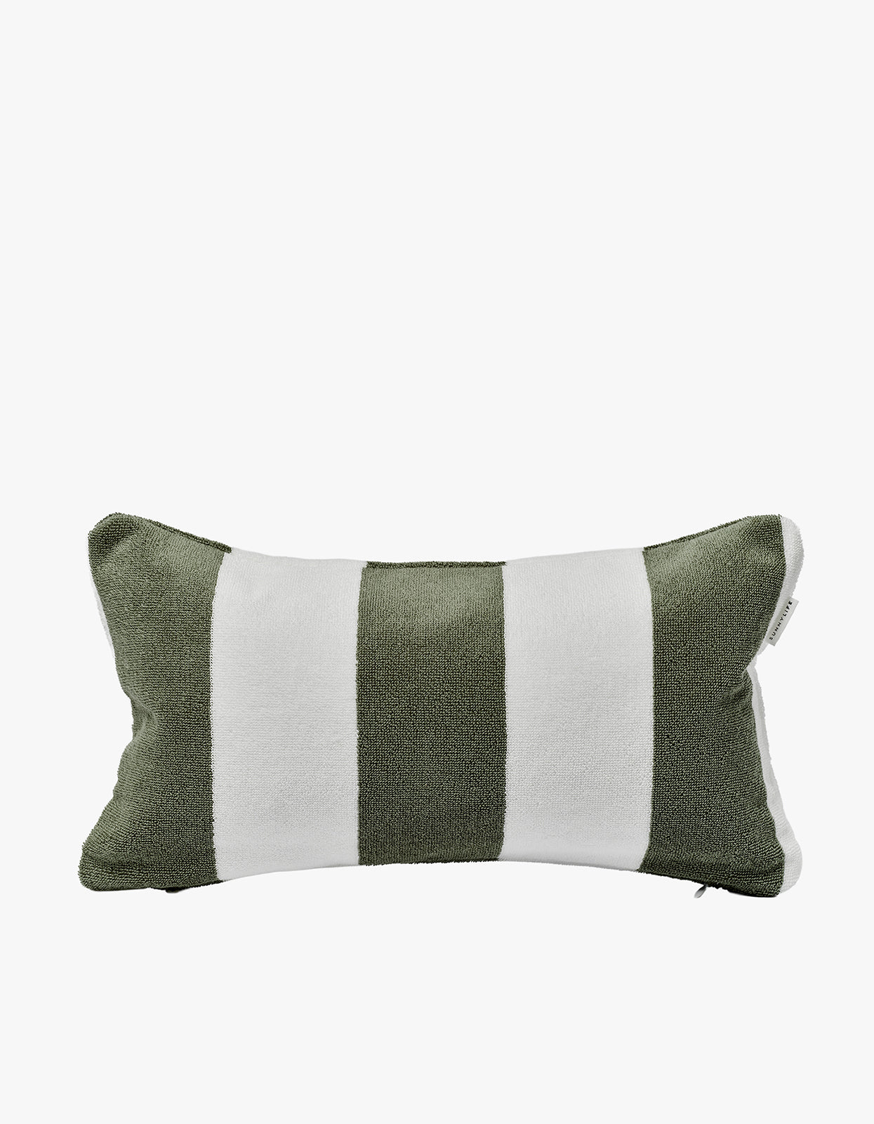 Beach Pillow - The Vacay Olive Stripe