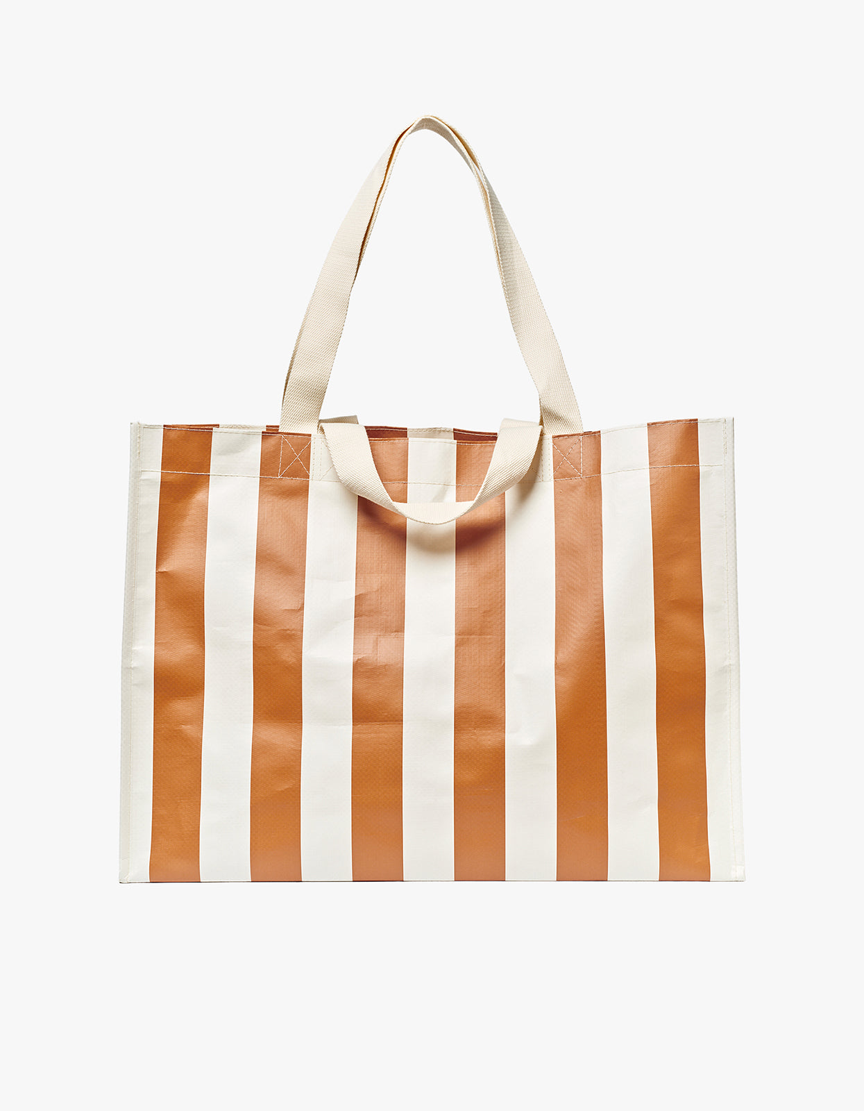 Carryall Beach Bag - Tierra Clay Bold Stripe