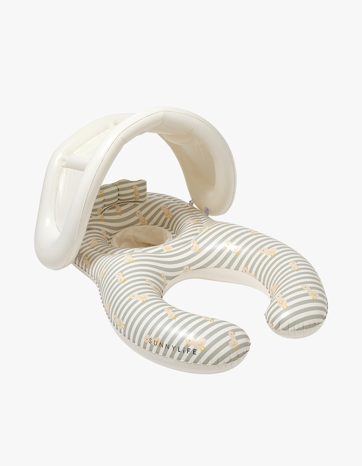 Float Together Baby Seat - Duck Sage Stripe