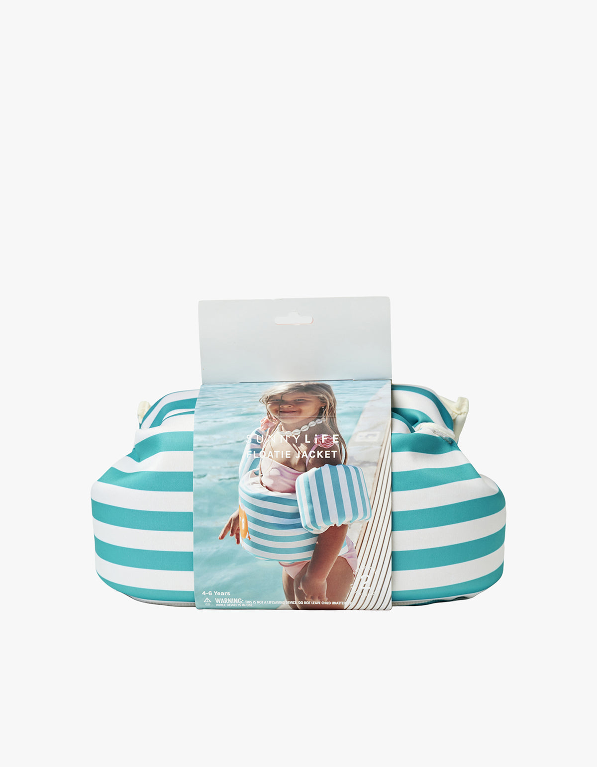Floatie Jacket - Poppy The Peach Green Stripe