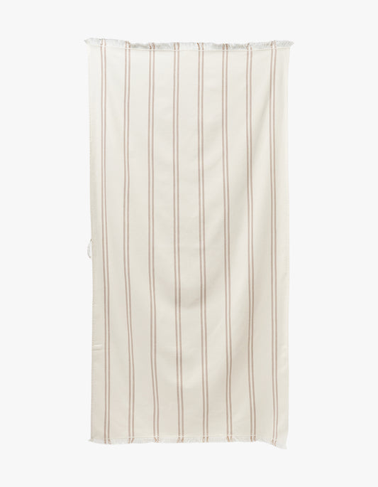 Fouta Beach Towel - Tierra Clay Stripe