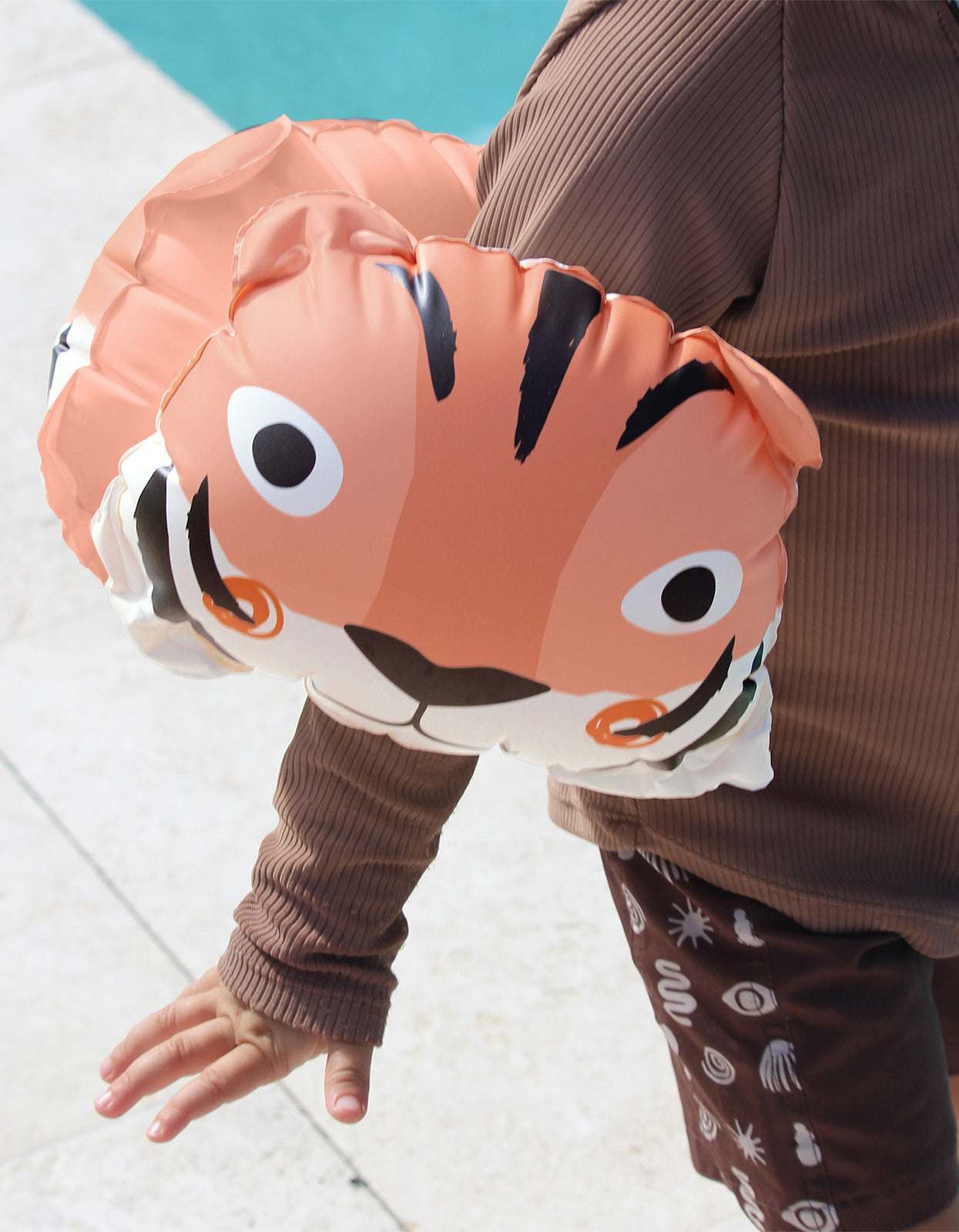 Kids Inflatable Arm Bands - Tino The Tiger Clay