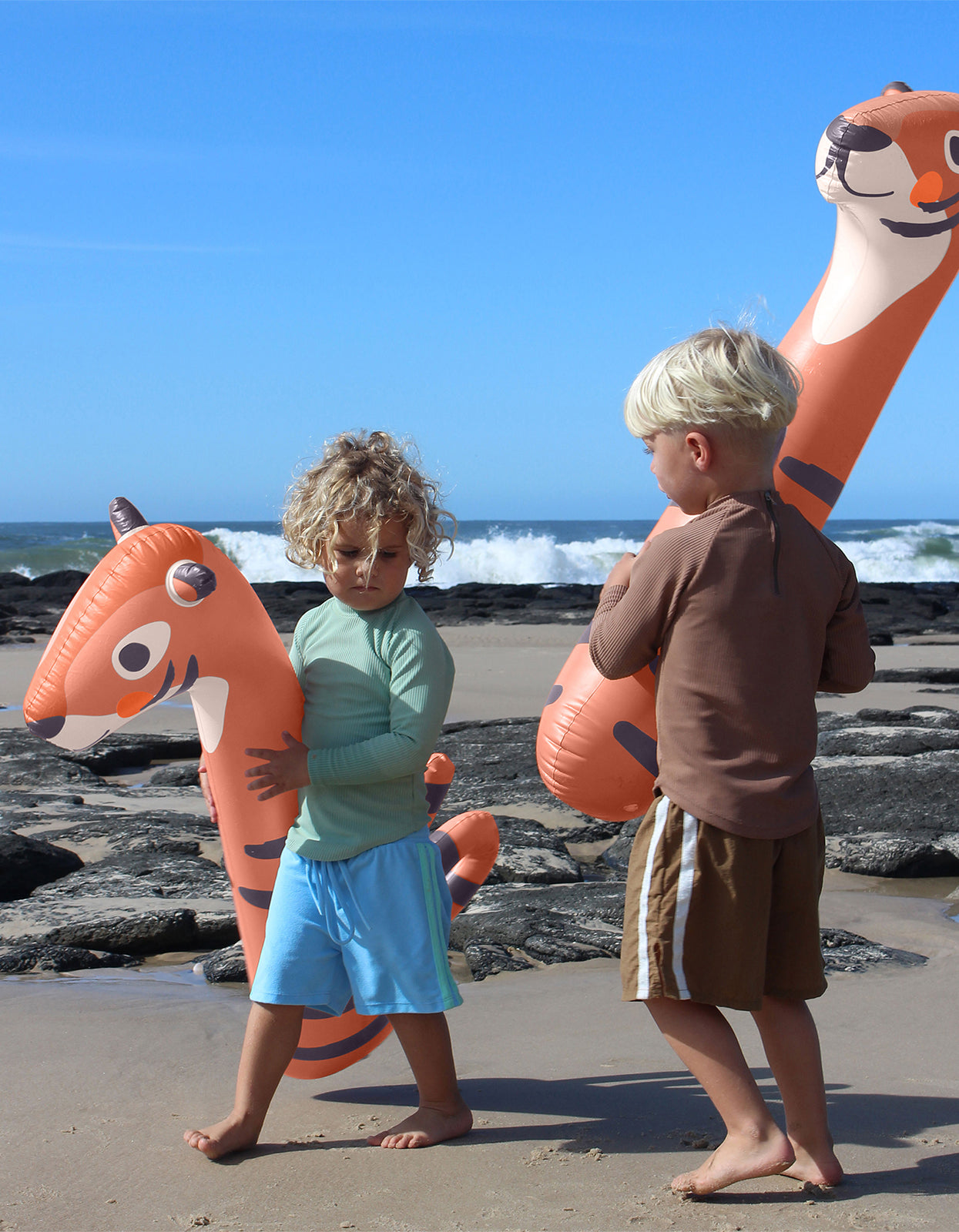 Kids Inflatable Noodle Set Of 2 - Tino The Tiger Clay