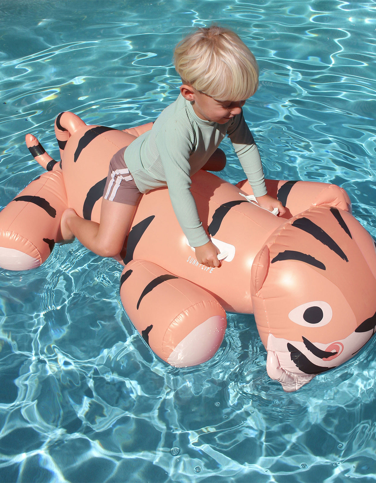 Kids Ride On Float - Tino The Tiger Clay