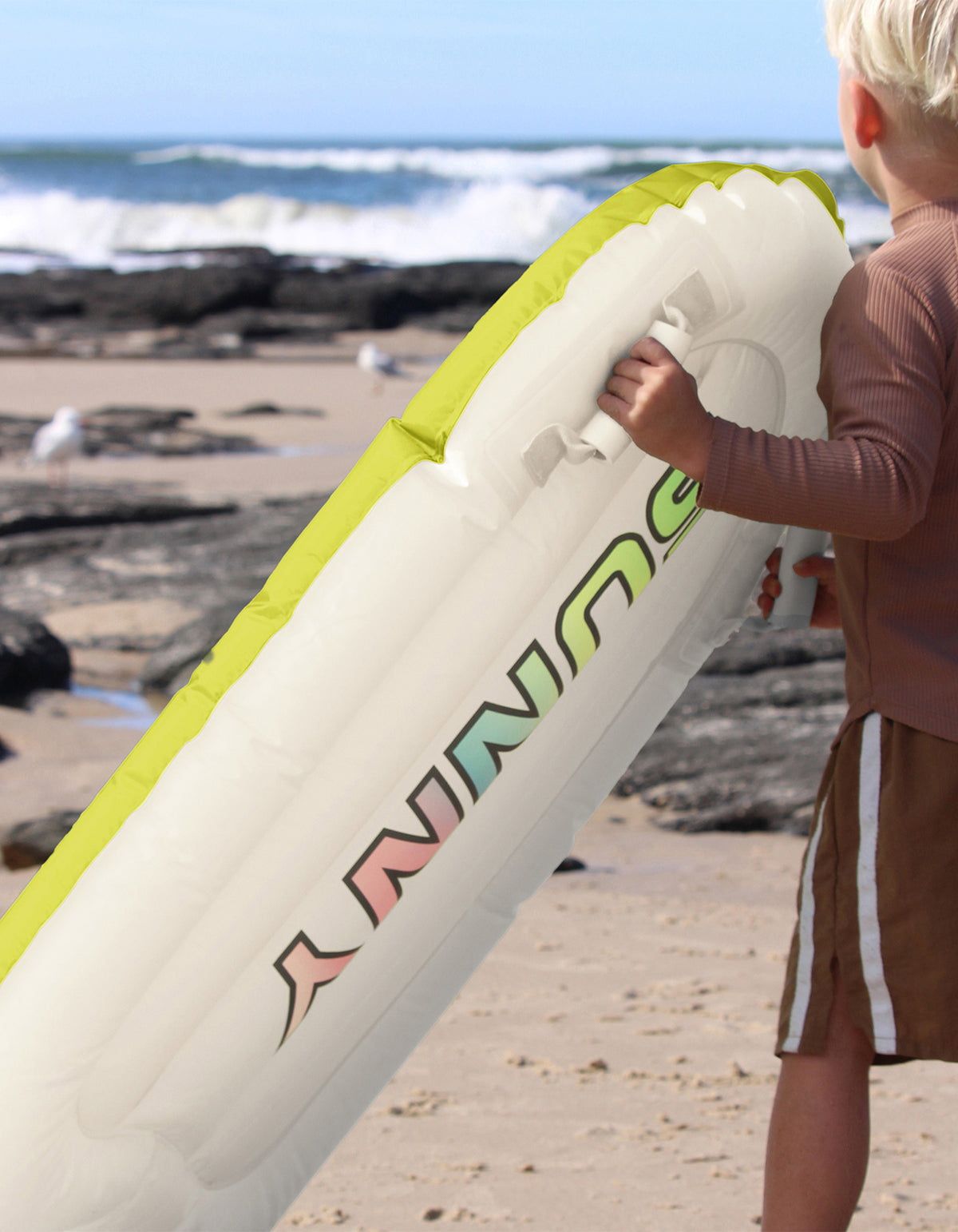 Kids Surf Mat - Zest Cream And Yellow