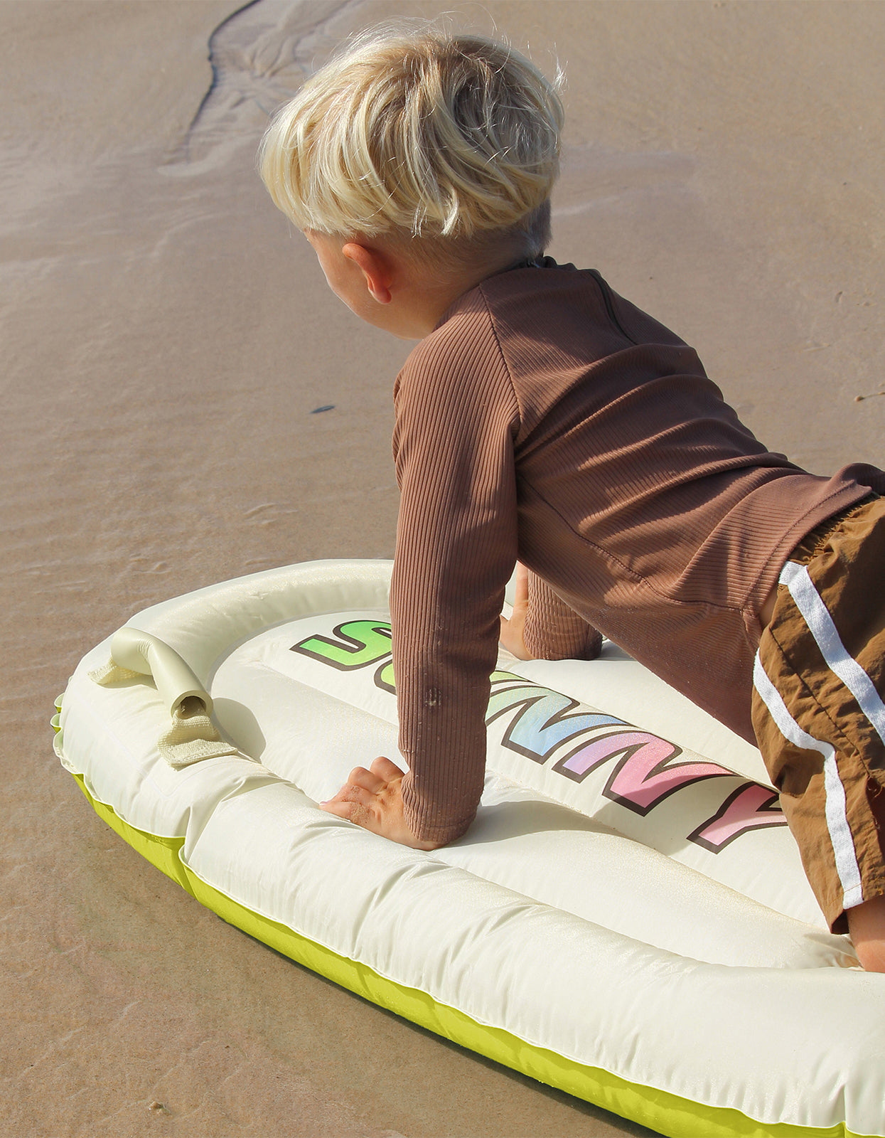 Kids Surf Mat - Zest Cream And Yellow