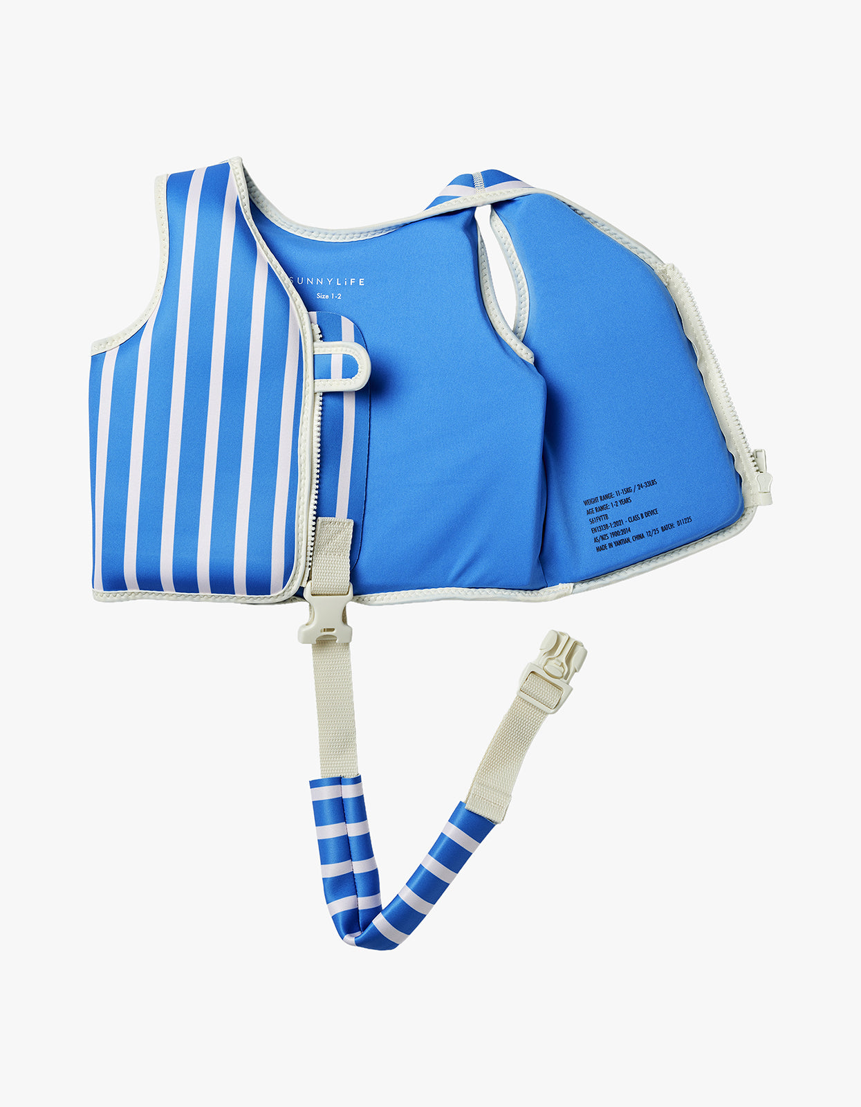 Kids Swim Vest - Tino The Tiger Blue