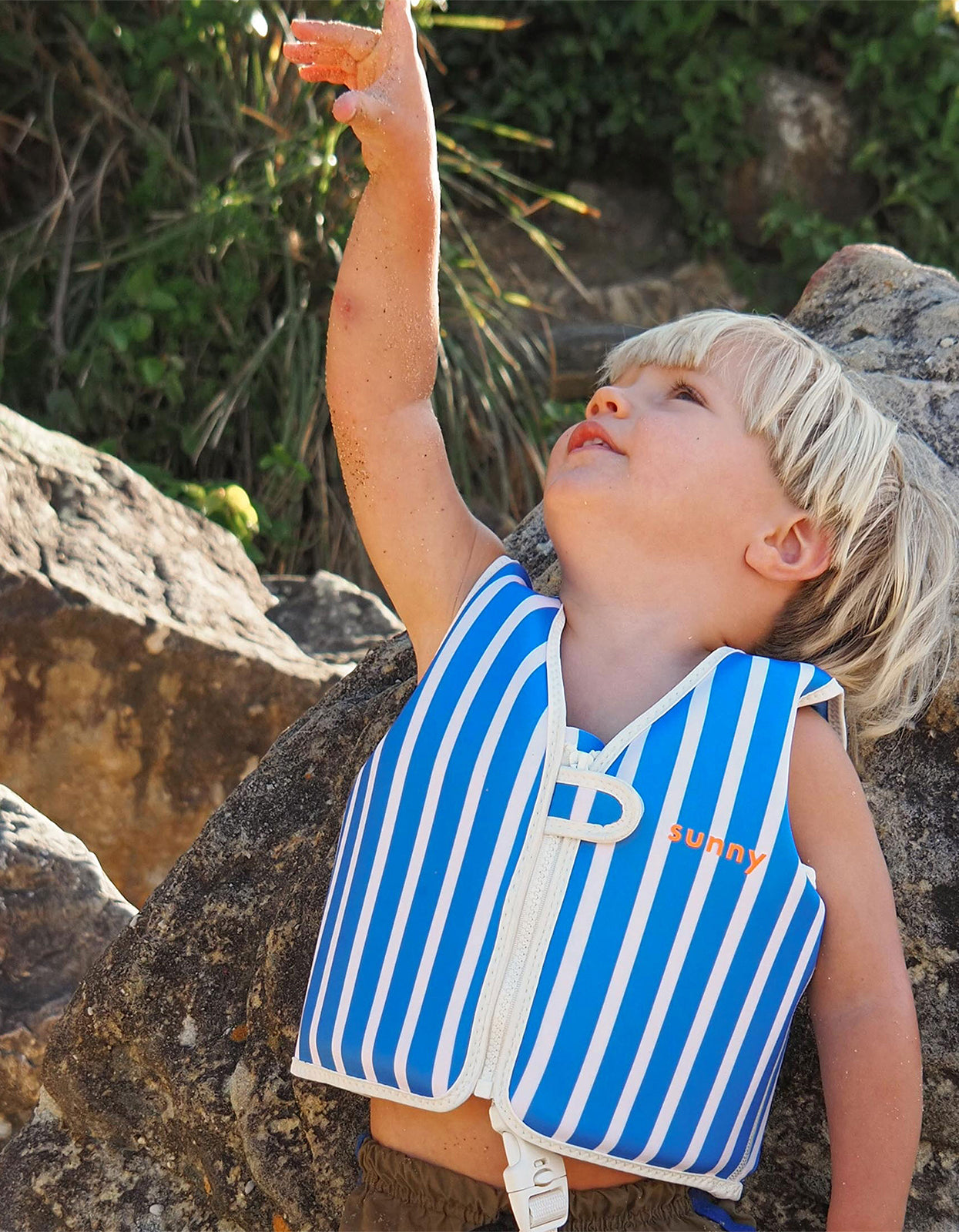 Kids Swim Vest - Tino The Tiger Blue