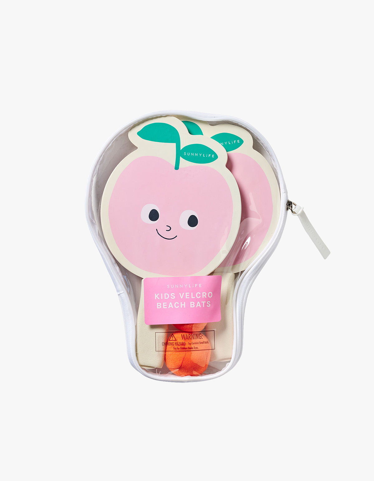 Kids Velcro Beach Bats - Poppy The Peach