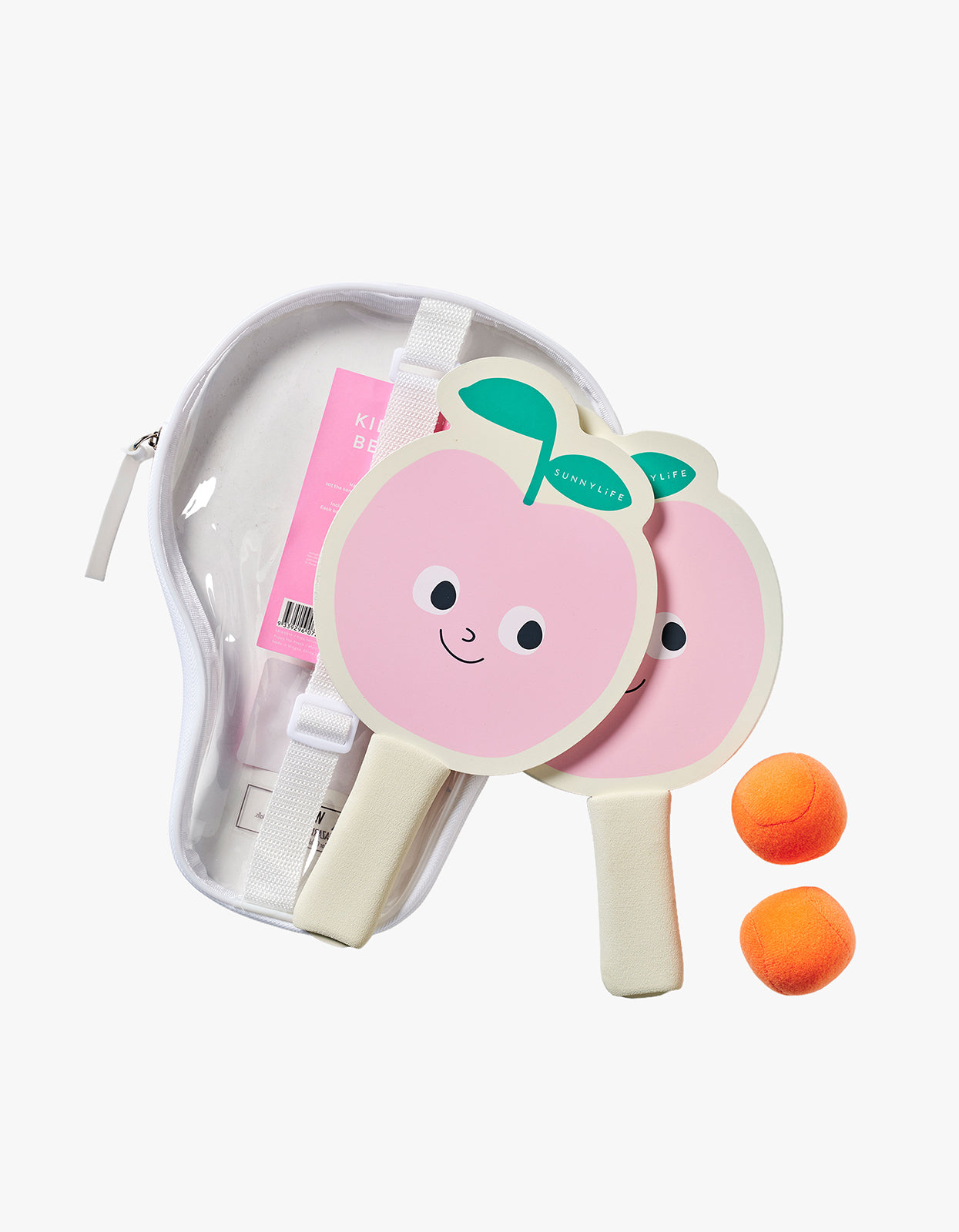 Kids Velcro Beach Bats - Poppy The Peach