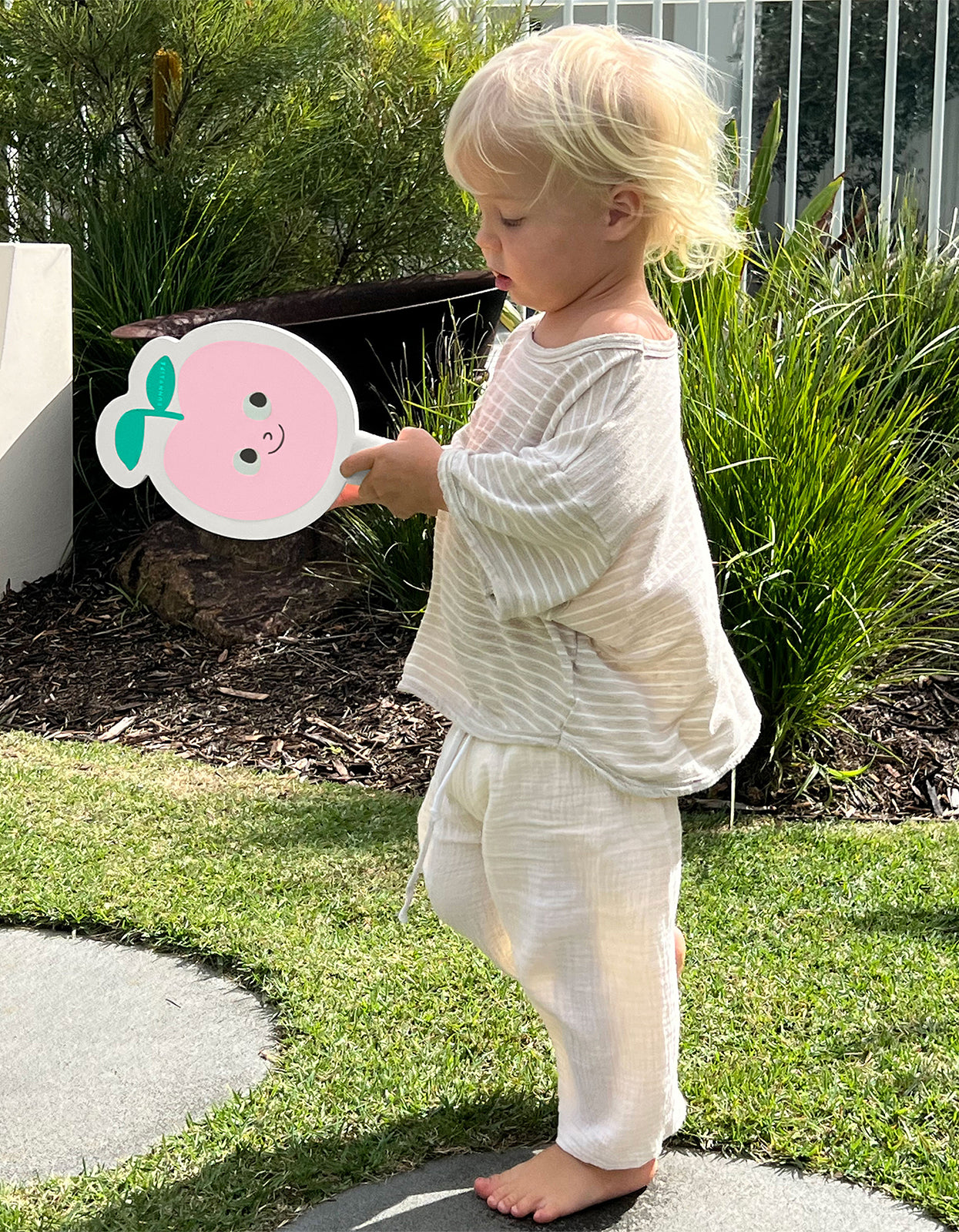 Kids Velcro Beach Bats - Poppy The Peach