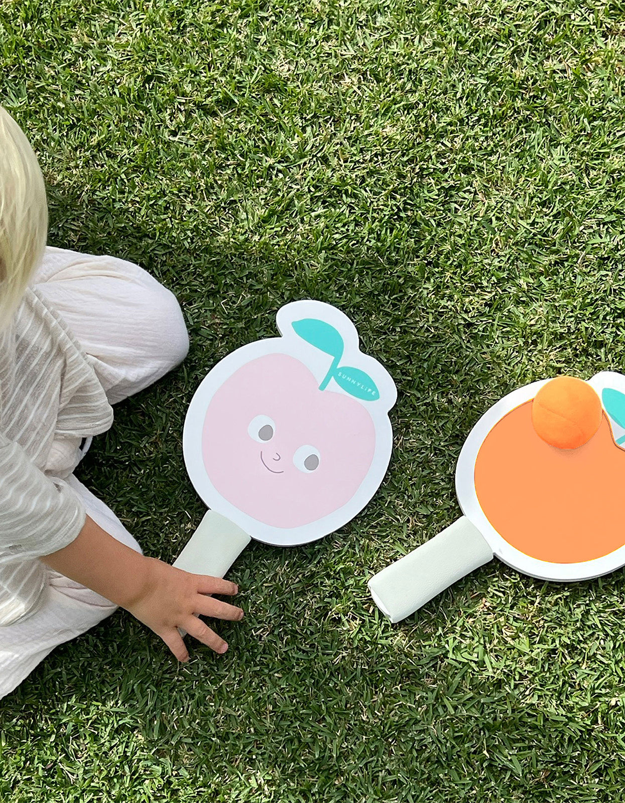 Kids Velcro Beach Bats - Poppy The Peach