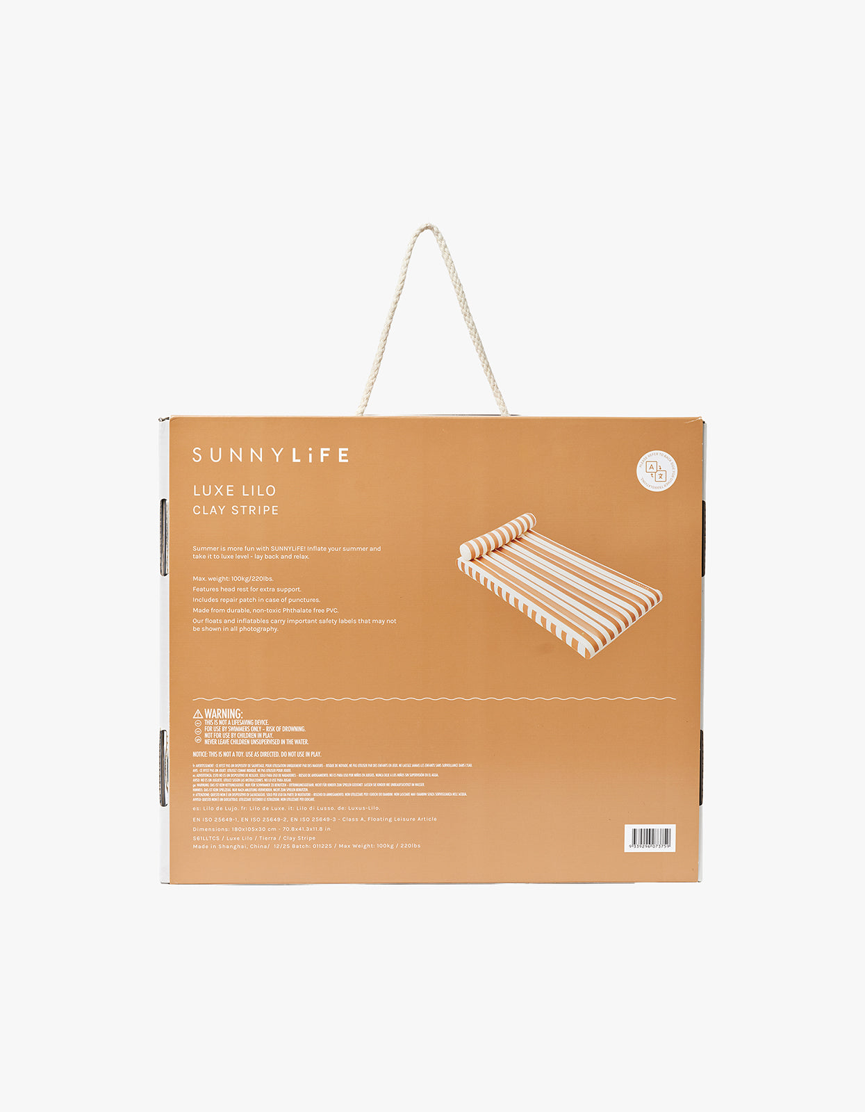 Luxe Lilo - Tierra Clay Stripe
