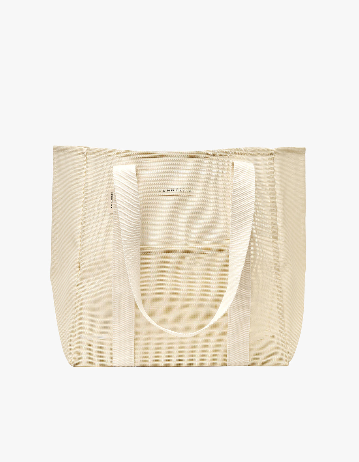 Mesh Beach Bag - Oyster Cream