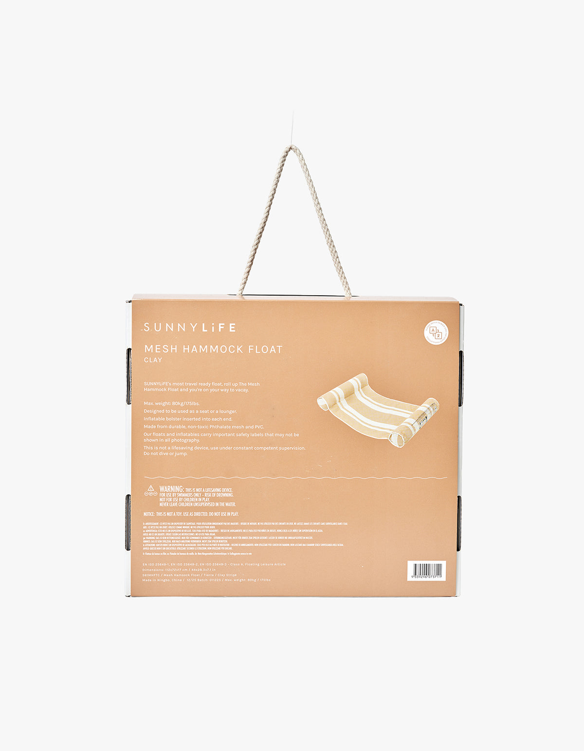 Mesh Hammock Float - Tierra Clay Stripe