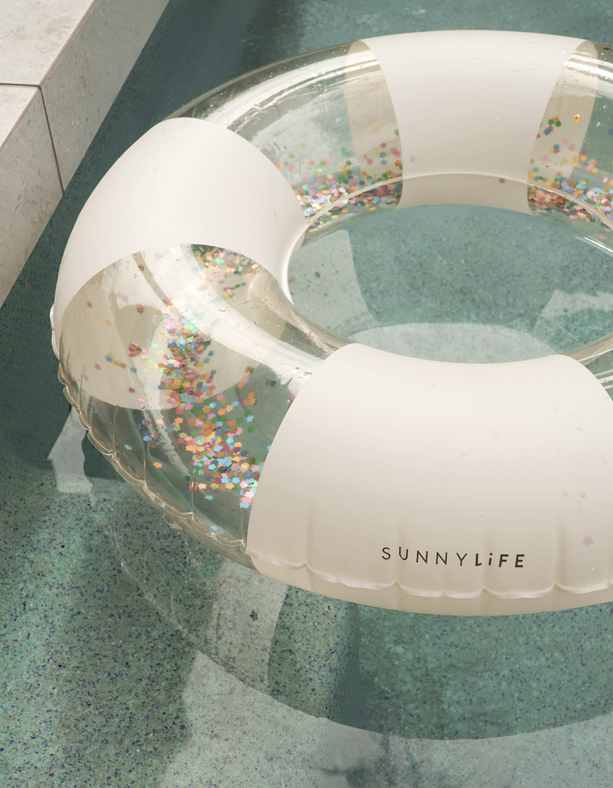 Mini Tube Pool Ring - Cotton Candy Stripe