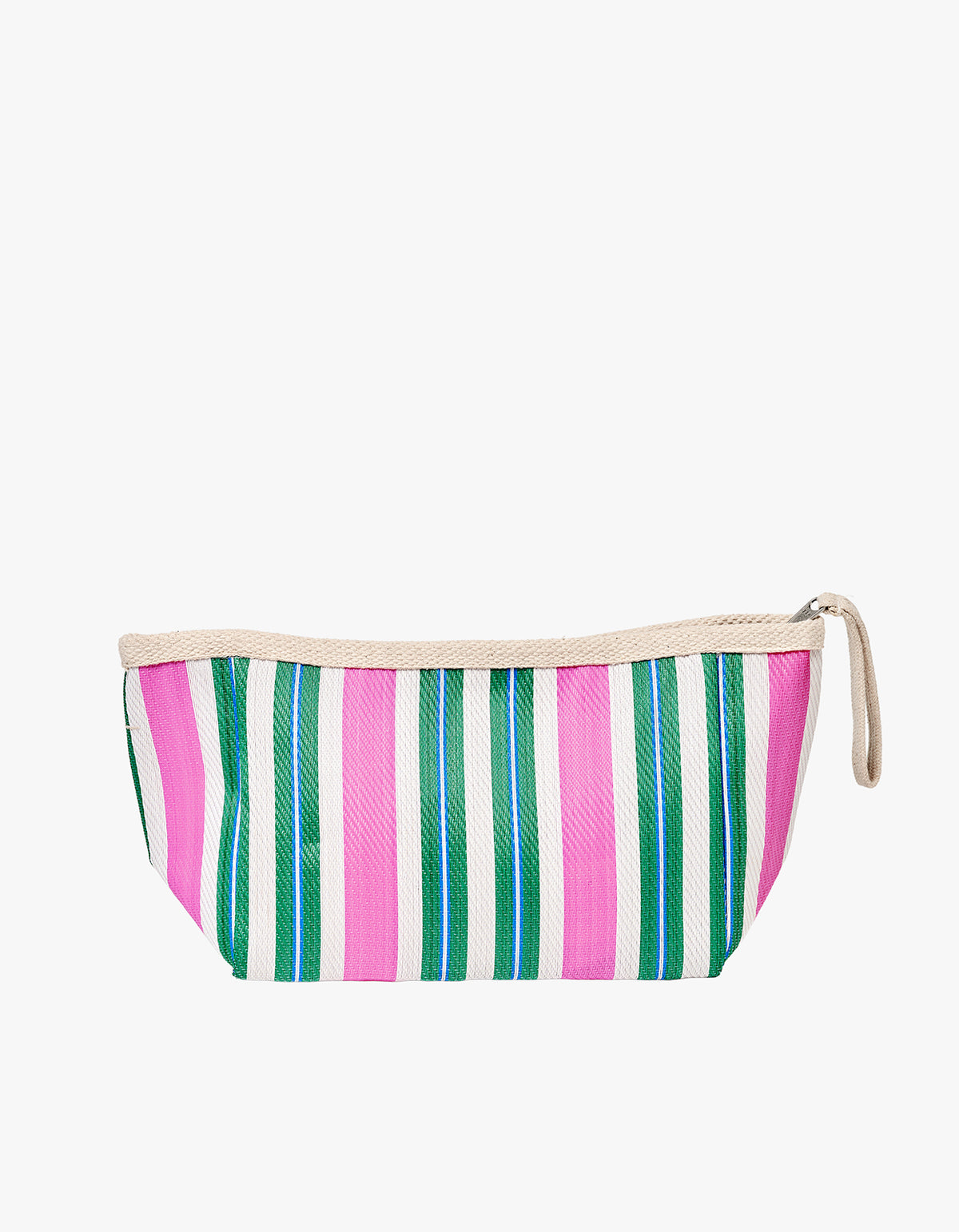 Recycled Nylon Beach Pouch - Seagrass Green Multi