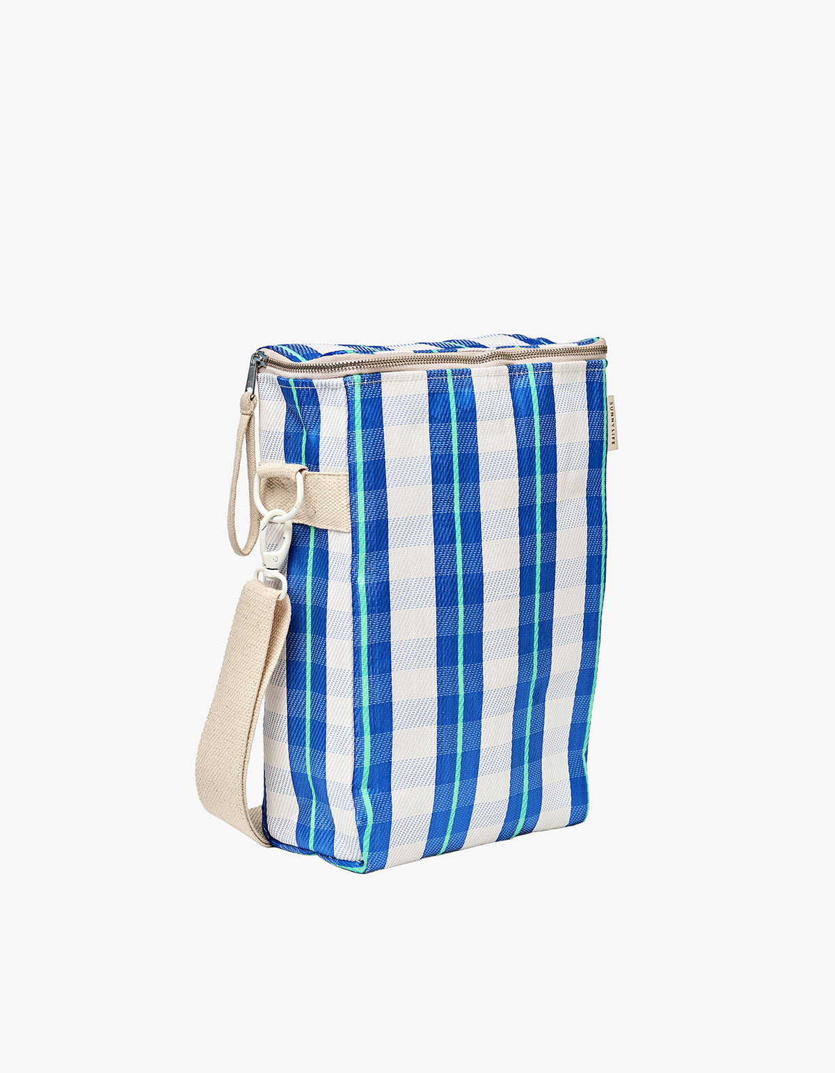 Recycled Nylon Drinks Cooler Bag - La Mer Blue Neon