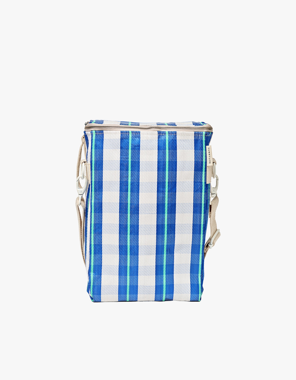 Recycled Nylon Drinks Cooler Bag - La Mer Blue Neon