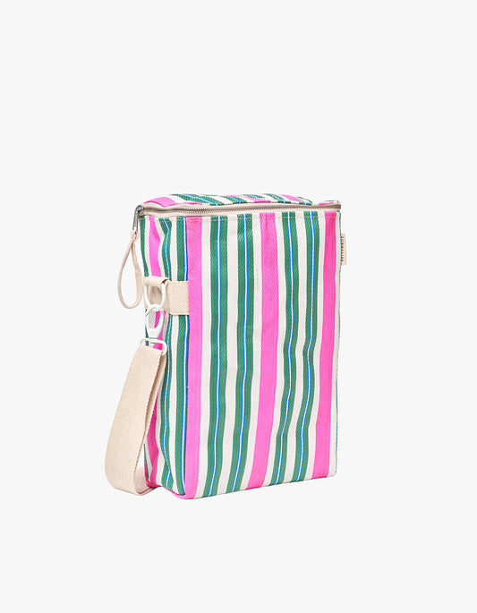 Recycled Nylon Drinks Cooler Bag - Seagrass Green Multi