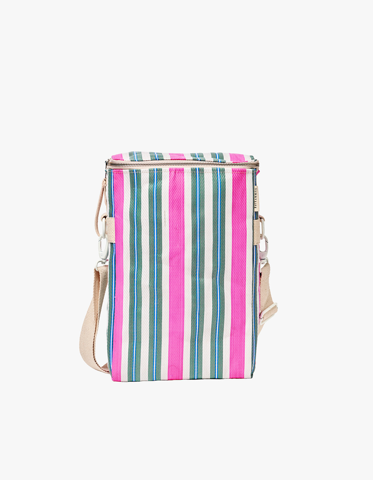 Recycled Nylon Drinks Cooler Bag - Seagrass Green Multi