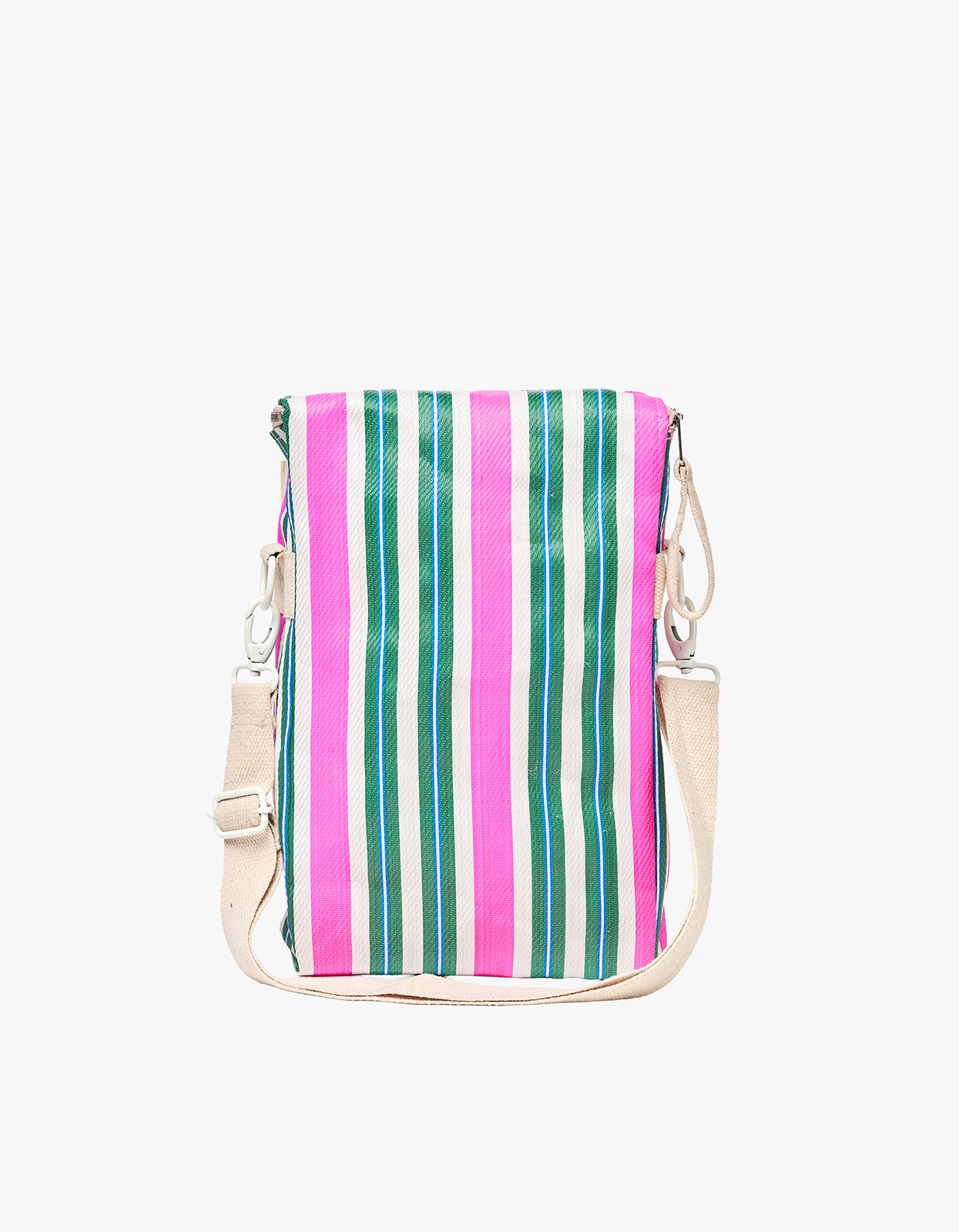 Recycled Nylon Drinks Cooler Bag - Seagrass Green Multi