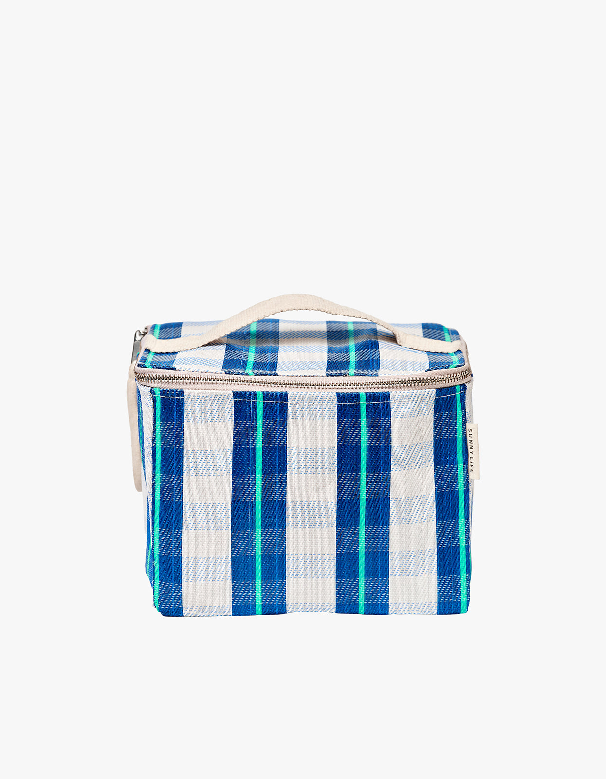Recycled Nylon Lunch Cooler Bag - La Mer Blue Neon