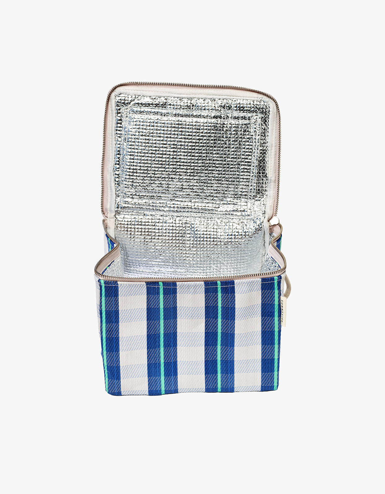 Recycled Nylon Lunch Cooler Bag - La Mer Blue Neon