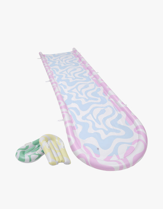 Slip, Slide And Body Board Set - Poolside Sorbet Wave