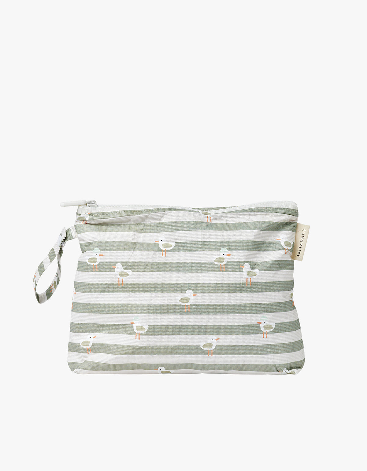 Wet Bag - Seagull Green Stripe