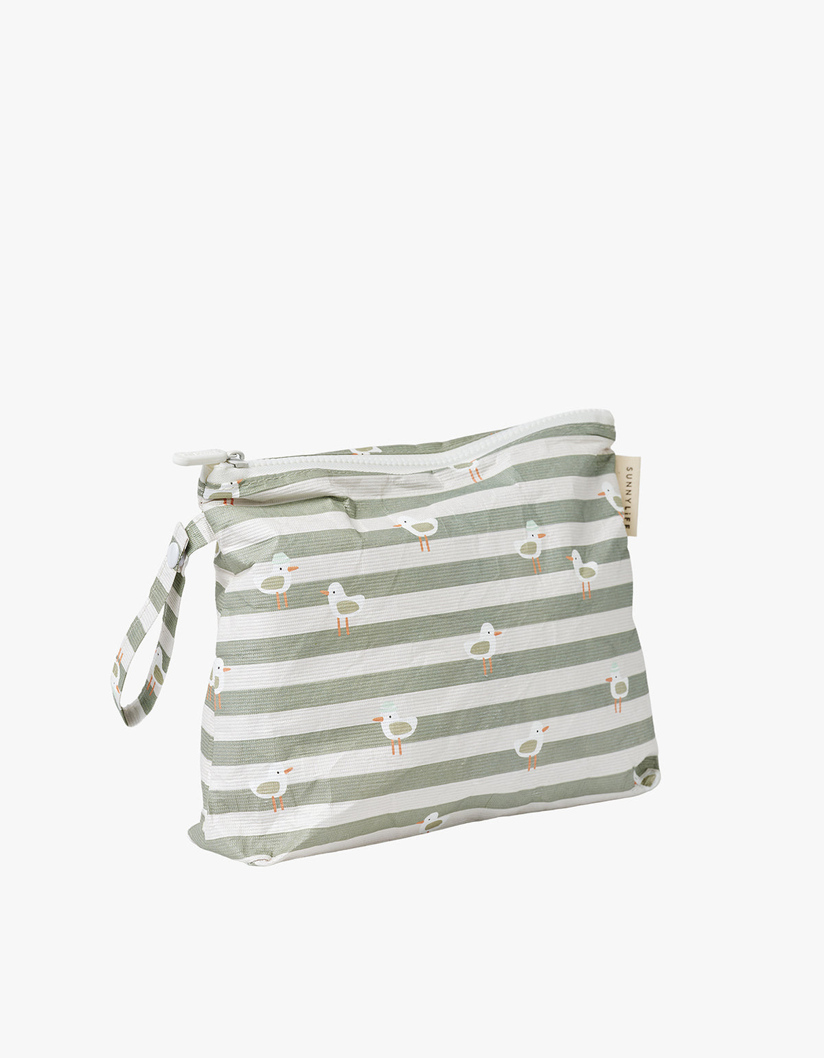 Wet Bag - Seagull Green Stripe
