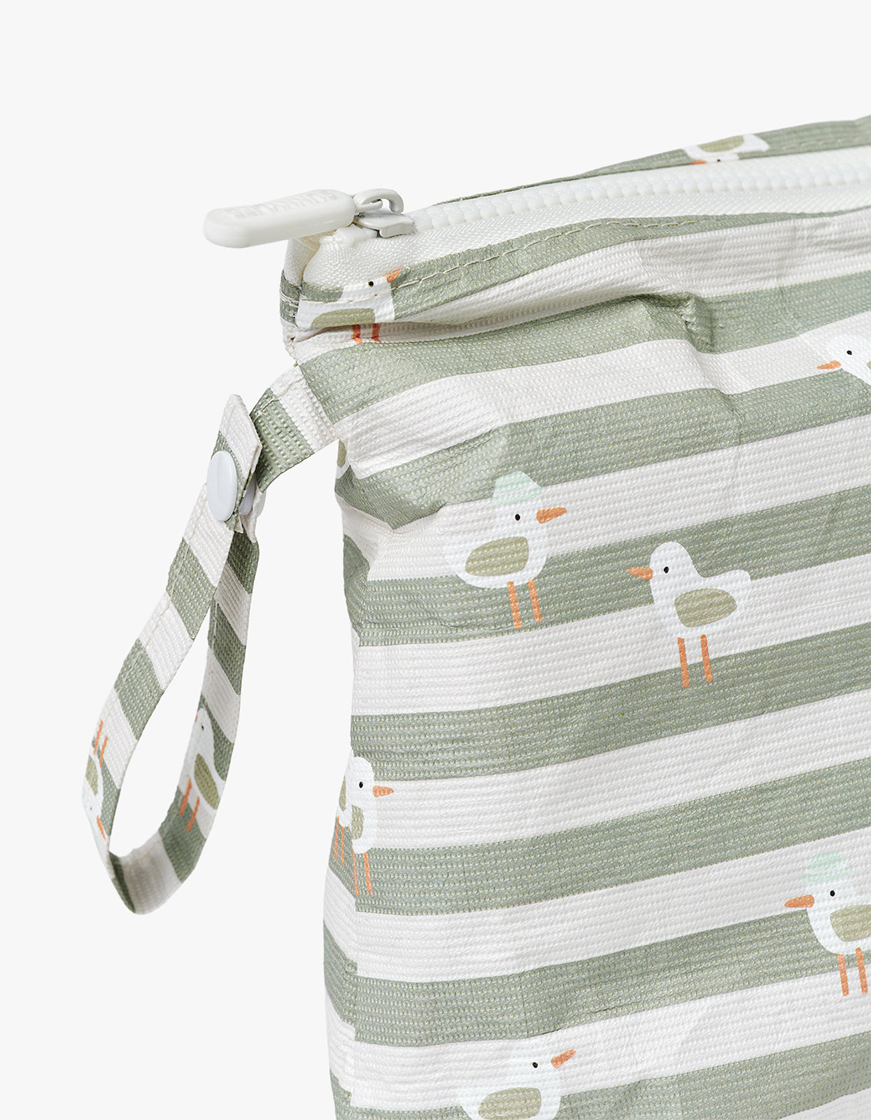 Wet Bag - Seagull Green Stripe