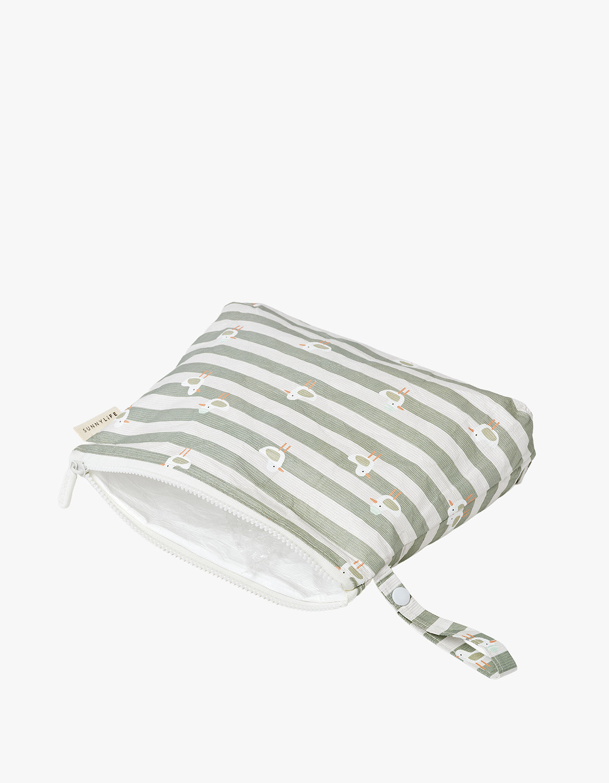 Wet Bag - Seagull Green Stripe