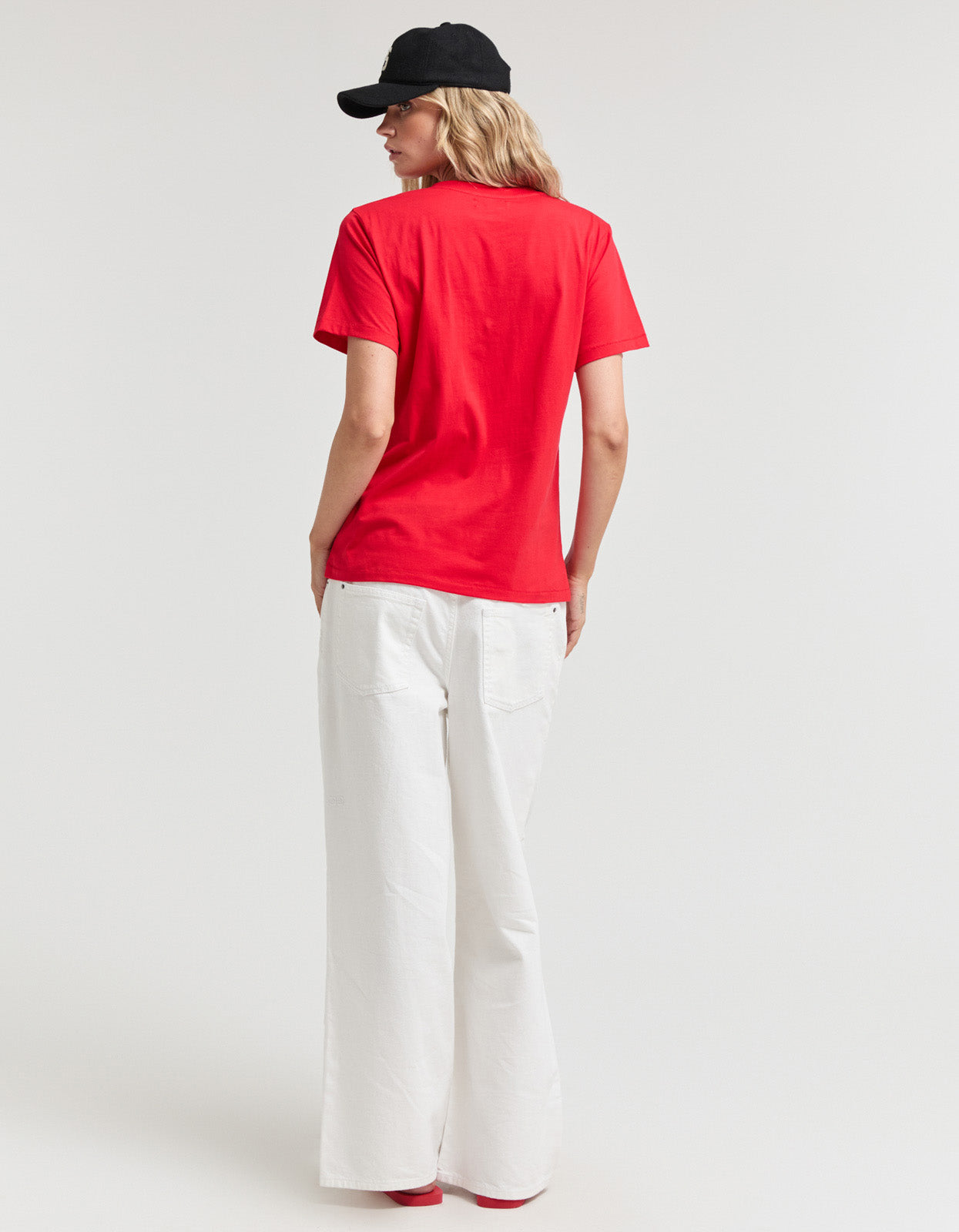 The Super Club Super Stack Tee - Red/White