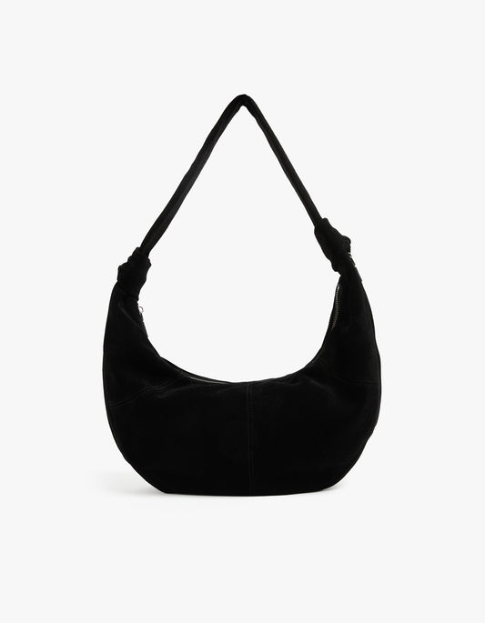 Arlo Suede Sling Bag - Black