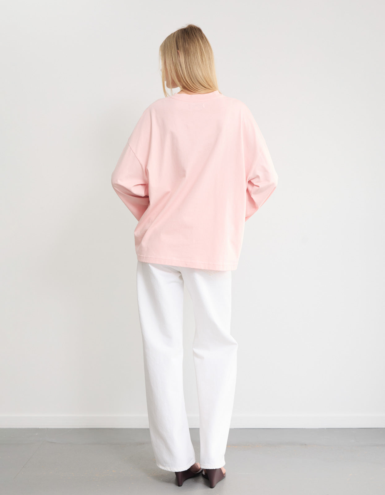 Delia L/S Tee - Dusty Pink