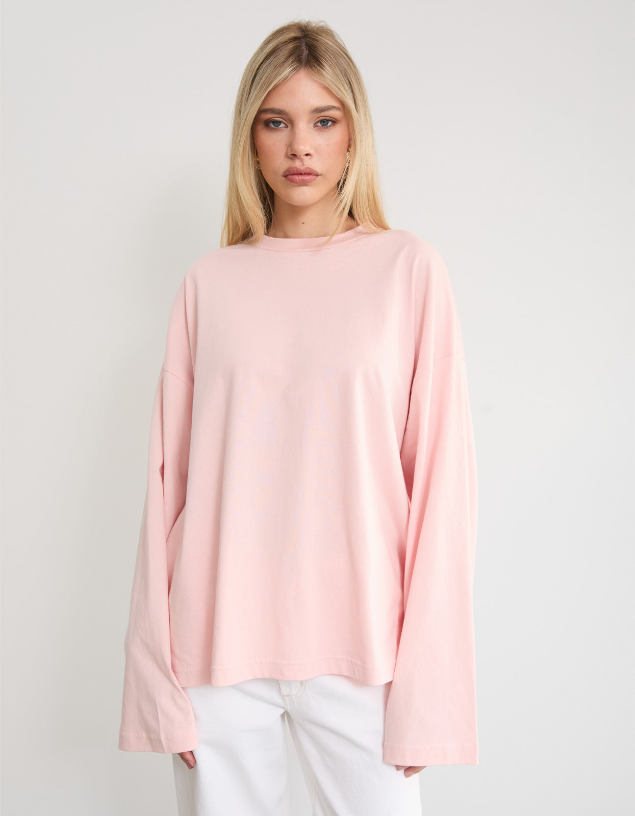 Delia L/S Tee - Dusty Pink
