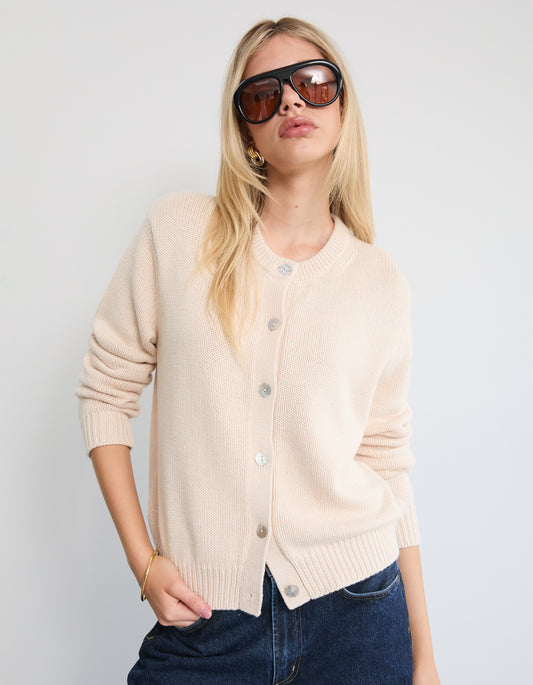 Kai Knit Cardigan - Cream
