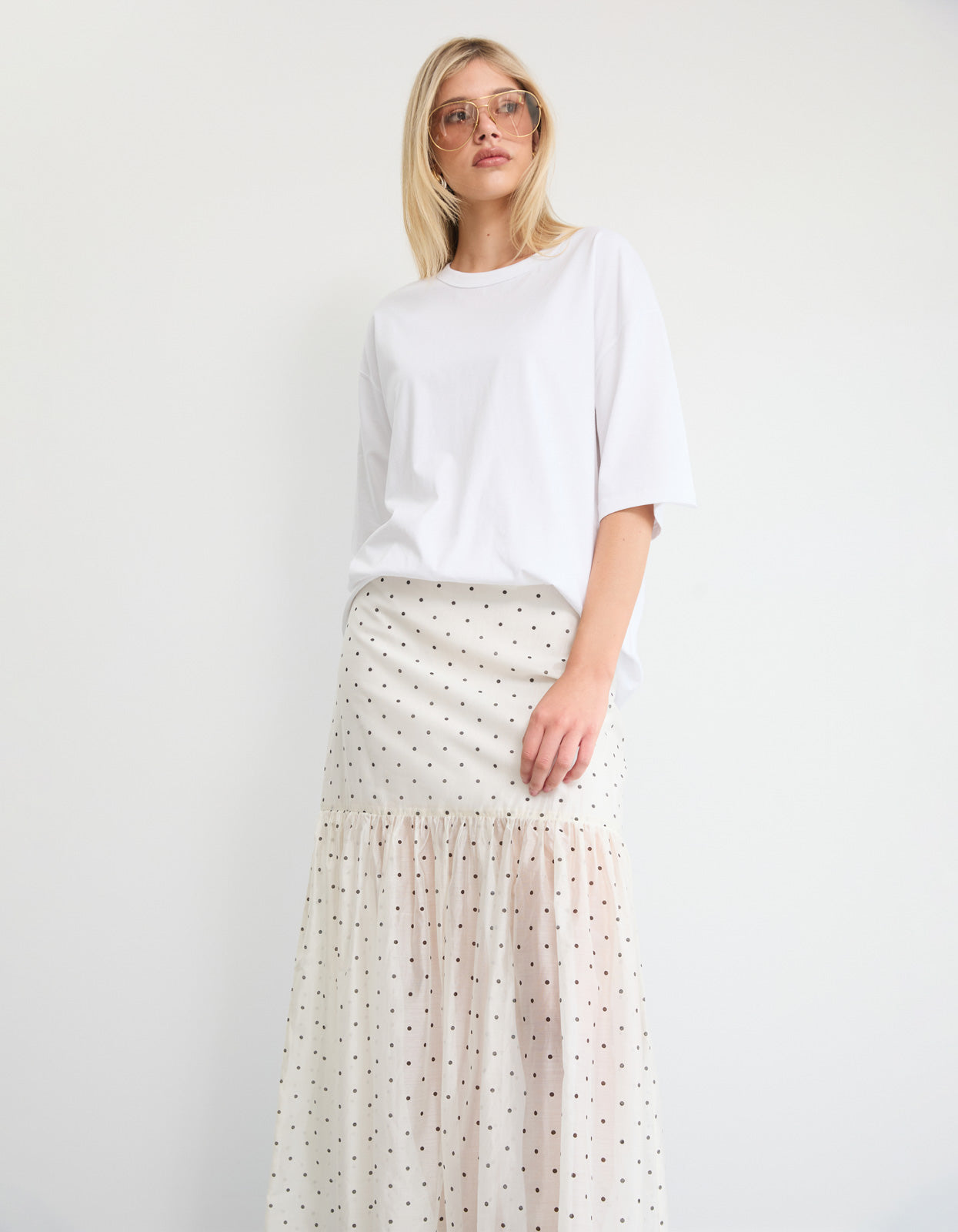 Roma Maxi Skirt - Spot Print