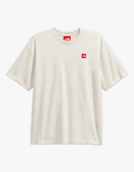 Mens Red Box S/S Tee - White Dune