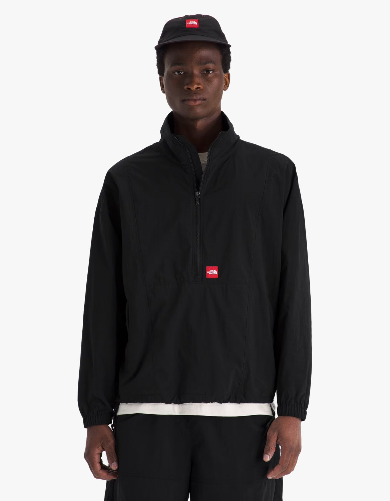Mens TNF Red Box Taslan Jacket - TNF Black