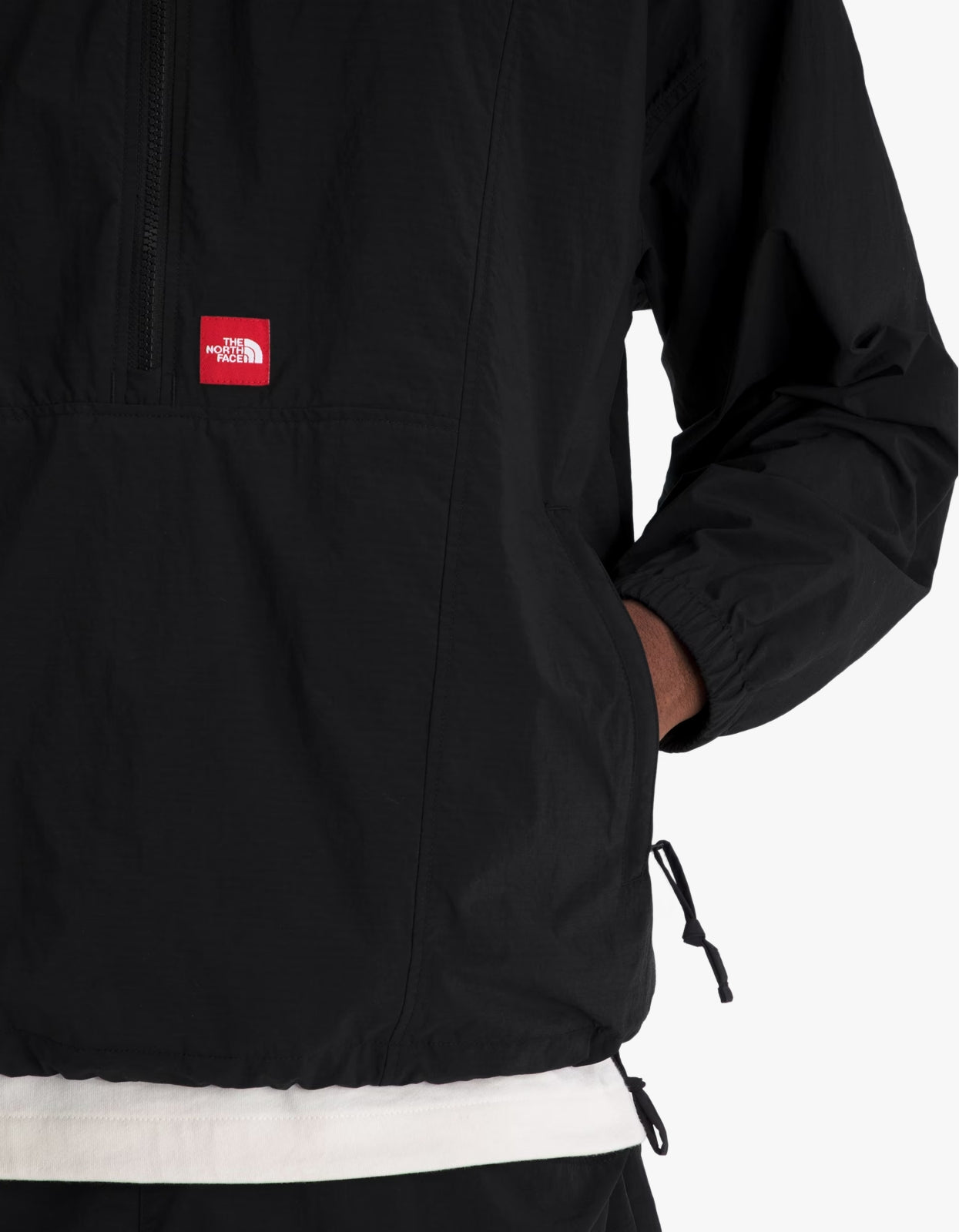 Mens TNF Red Box Taslan Jacket - TNF Black