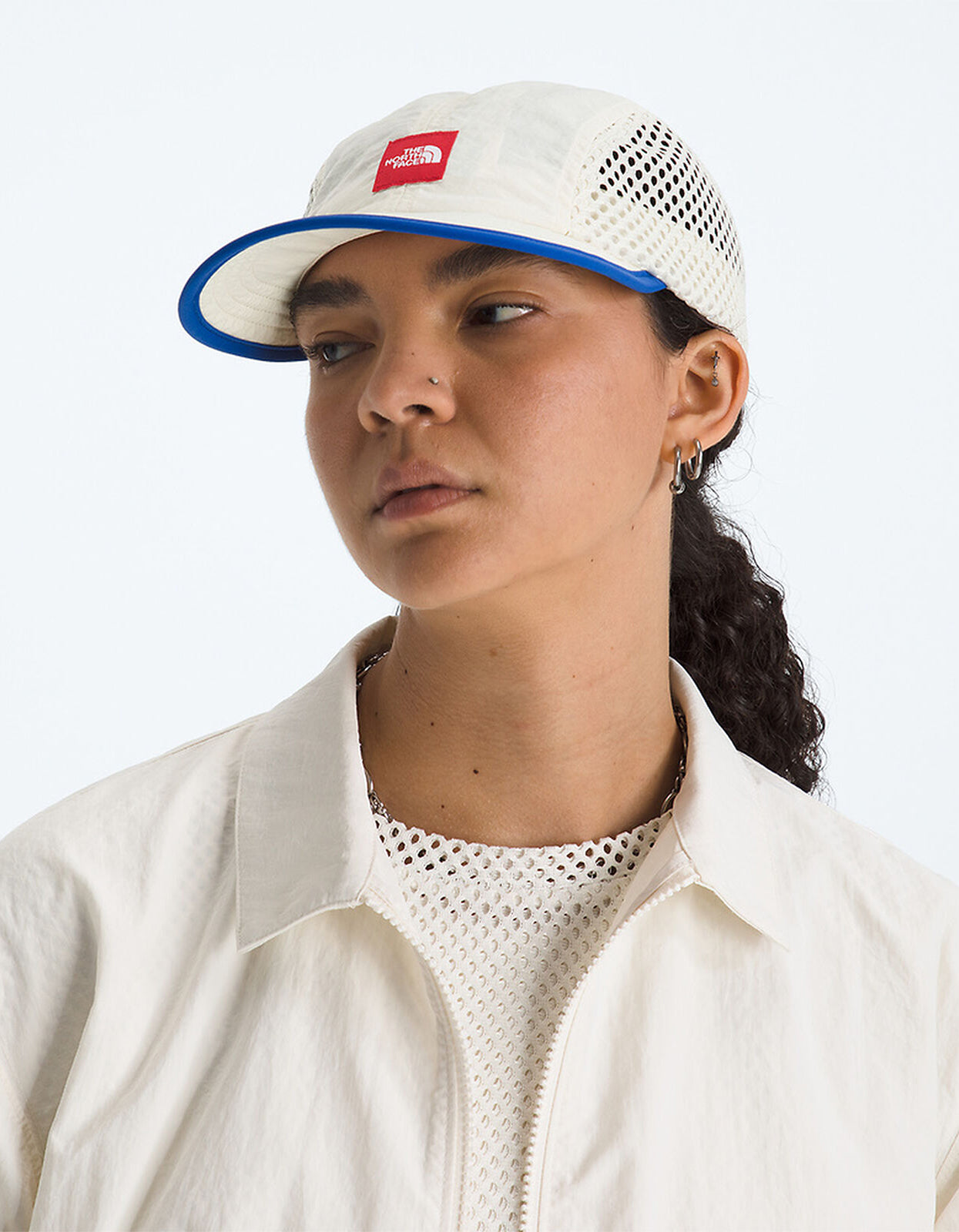 TNF Red Box Mesh Cap - White Dune